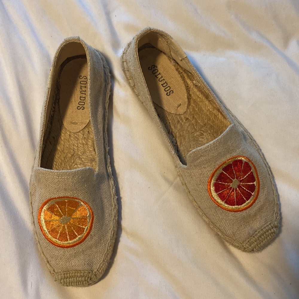 Soludos Blood Orange Espadrilles Loafers Slipper Size 6 - Picture 4 of 7